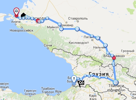 Перевозка пациента: Темрюк-Краснодар-Батуми (Грузия) – 1300 км тяжелого пути